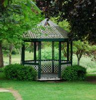 Arredo Giardino gazebo legno.